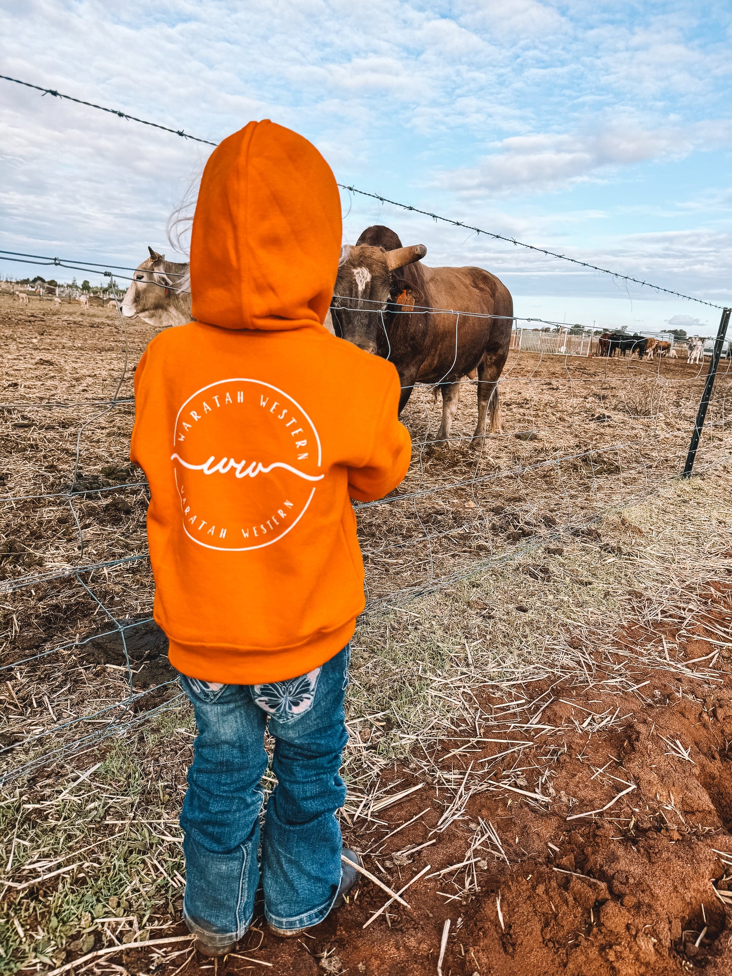 Kids Hoodie Sun Burnt Orange