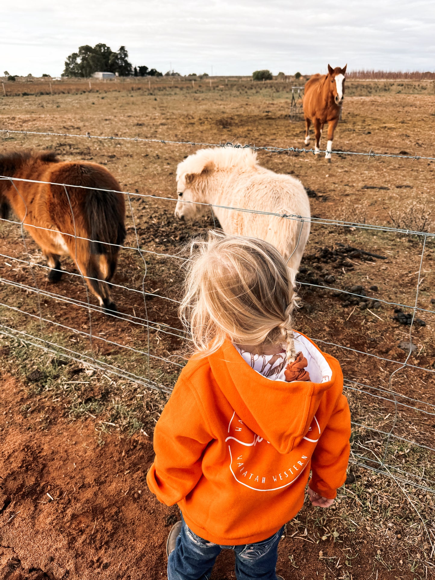 Kids Hoodie Sun Burnt Orange