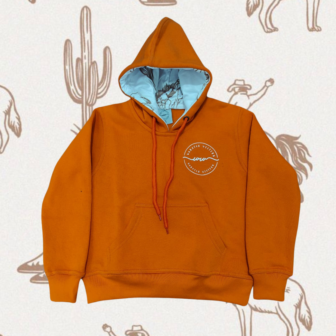 Kids Hoodie Sun Burnt Orange