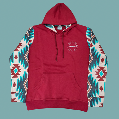 Aztec Hoodie Red