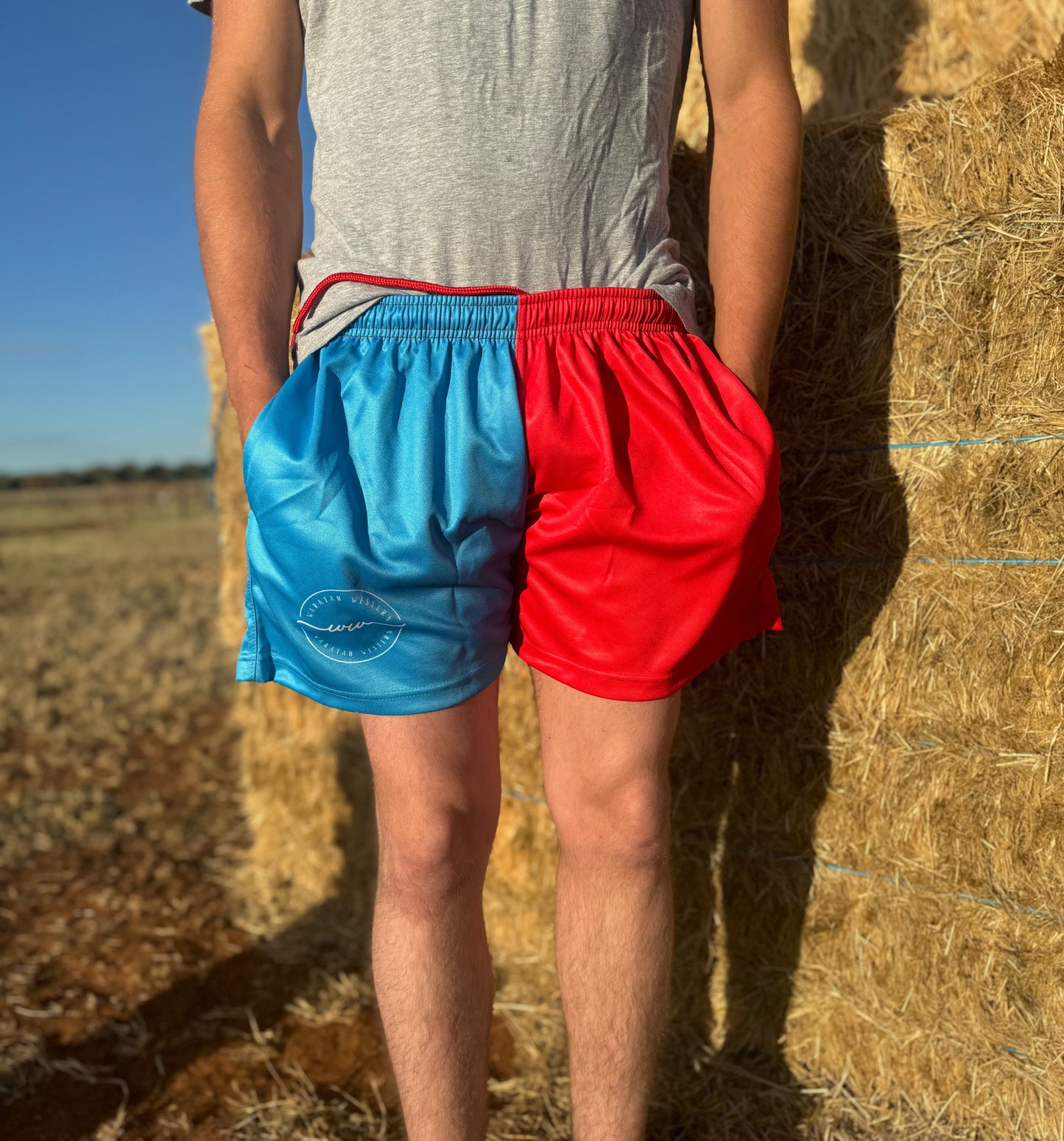 Rugby Shorts - Blue & Red