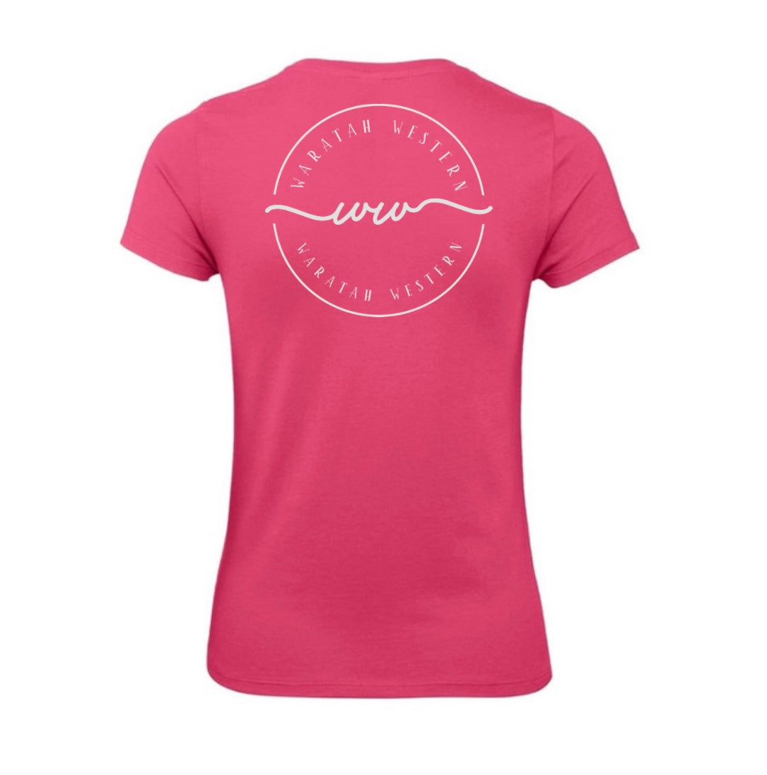 Ladies Hot Pink Tee