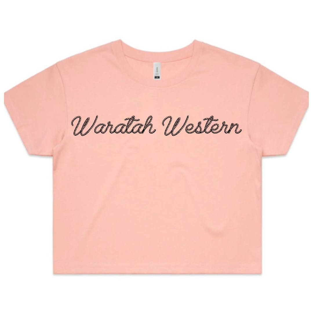 Peachy Pink Crop Tee