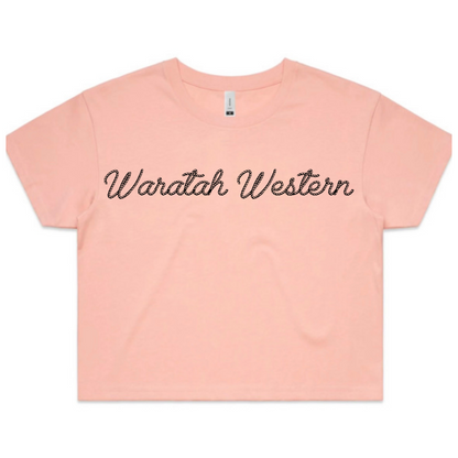 Peachy Pink Crop Tee